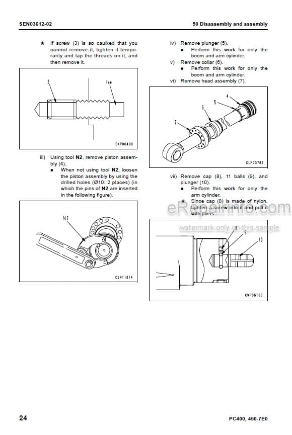 Photo 6 - Komatsu PC400-7E0 PC400LC-7E0 PC450-7E0 PC450LC-7E0 Shop Manual Excavator SEN03578-02