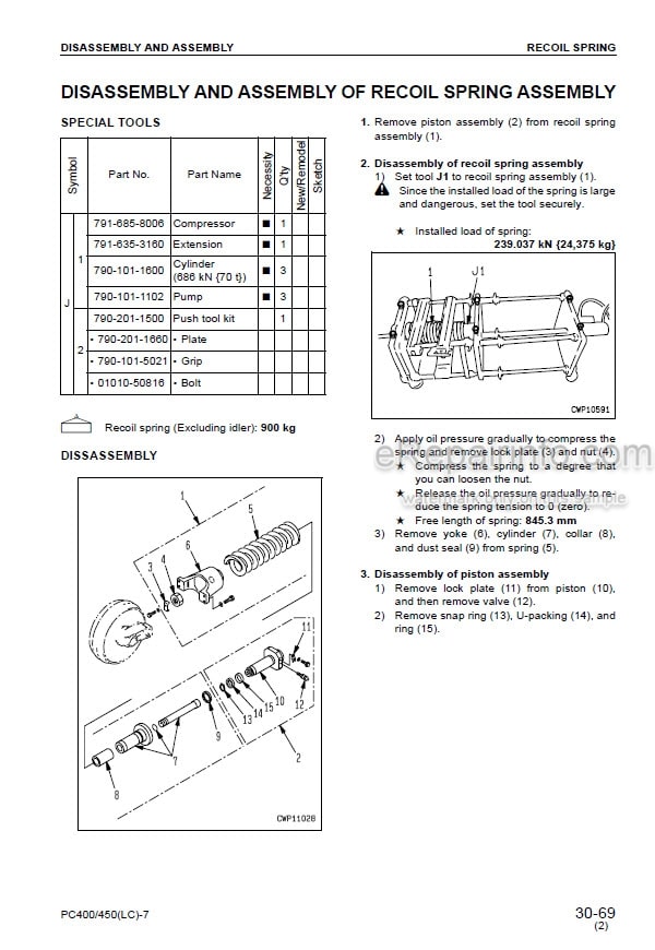 Photo 6 - Komatsu PC400 PC400-7 PC450-7 PC400LC-7 PC450 PC450LC-7 Shop Manual Excavator SEBM033007