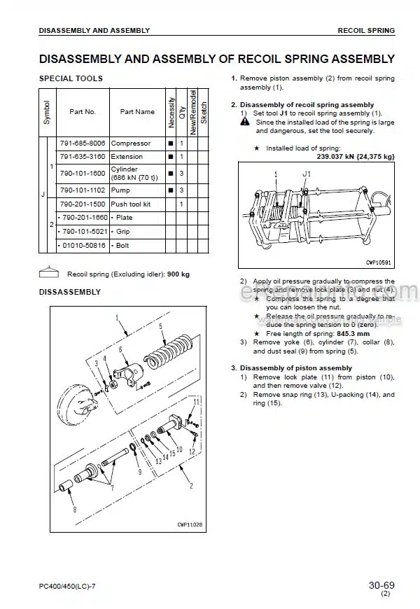 Photo 6 - Komatsu PC400 PC400-7 PC450-7 PC400LC-7 PC450 PC450LC-7 Shop Manual Excavator SEBM033007