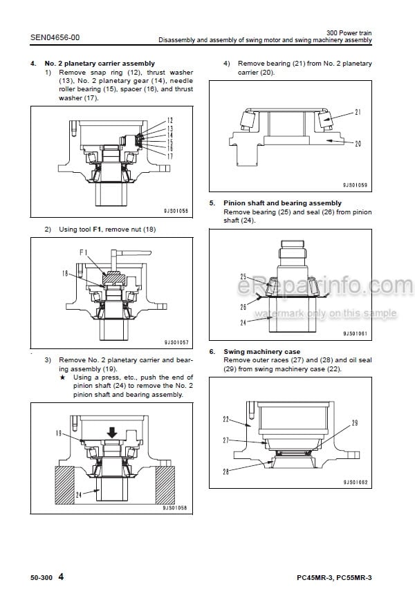 Photo 6 - Komatsu PC45MR-3 PC55MR-3 Shop Manual Excavator SEN04597-02