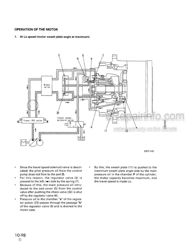 Photo 6 - Komatsu PC60-7 Shop Manual Excavator SEBM004101
