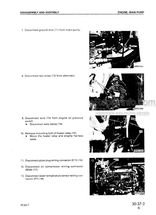 Photo 7 - Komatsu PC95R-2 Shop Manual Excavator