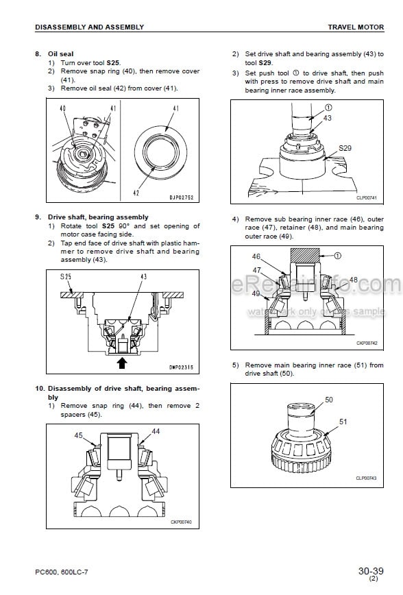Photo 3 - Komatsu PC600-7 PC600LC-7 Shop Manual Excavator SEBM031202