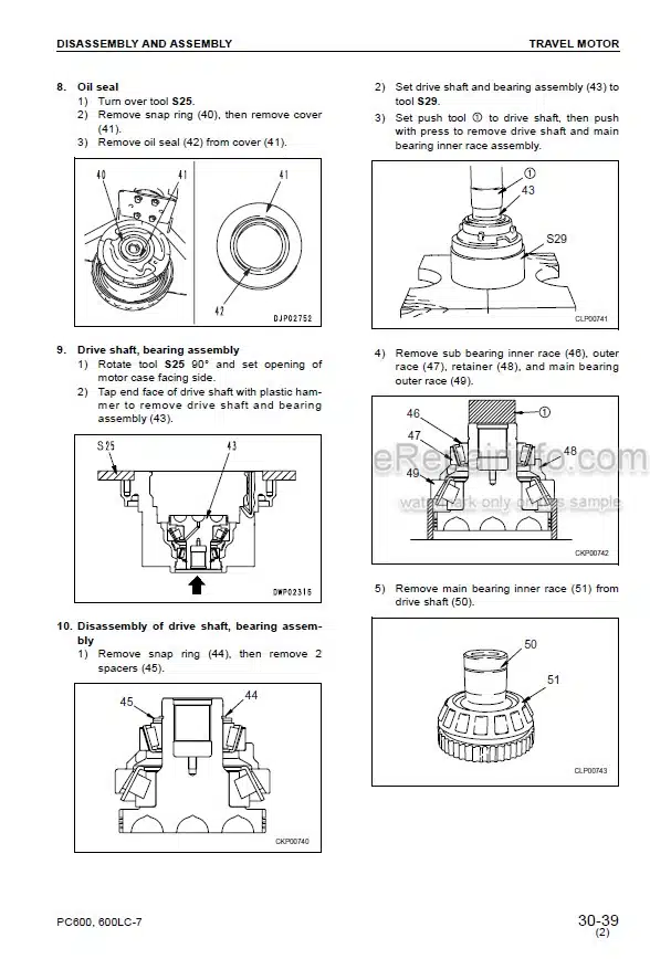 Photo 3 - Komatsu PC600-7 PC600LC-7 Shop Manual Excavator SEBM031202