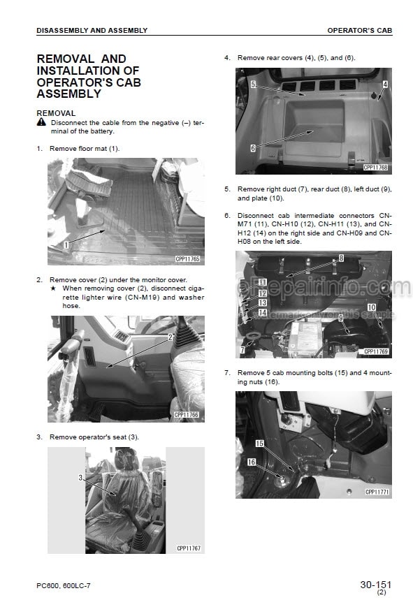 Photo 7 - Komatsu PC750-6 PC750SE-6 PC750LC-6 PC800-6 PC800SE-6 Shop Manual Excavator SEBM025305