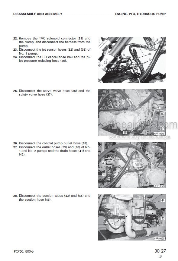 Photo 4 - Komatsu PC750-6 PC750SE-6 PC750LC-6 PC800-6 PC800SE-6 Shop Manual Excavator SEBM025305