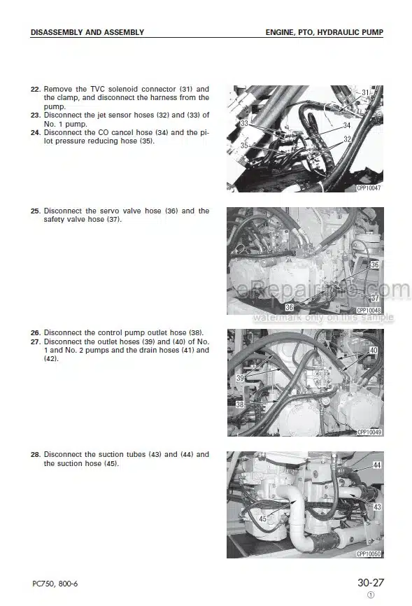 Photo 9 - Komatsu PC750-6 PC750SE-6 PC750LC-6 PC800-6 PC800SE-6 Shop Manual Excavator SEBM025305