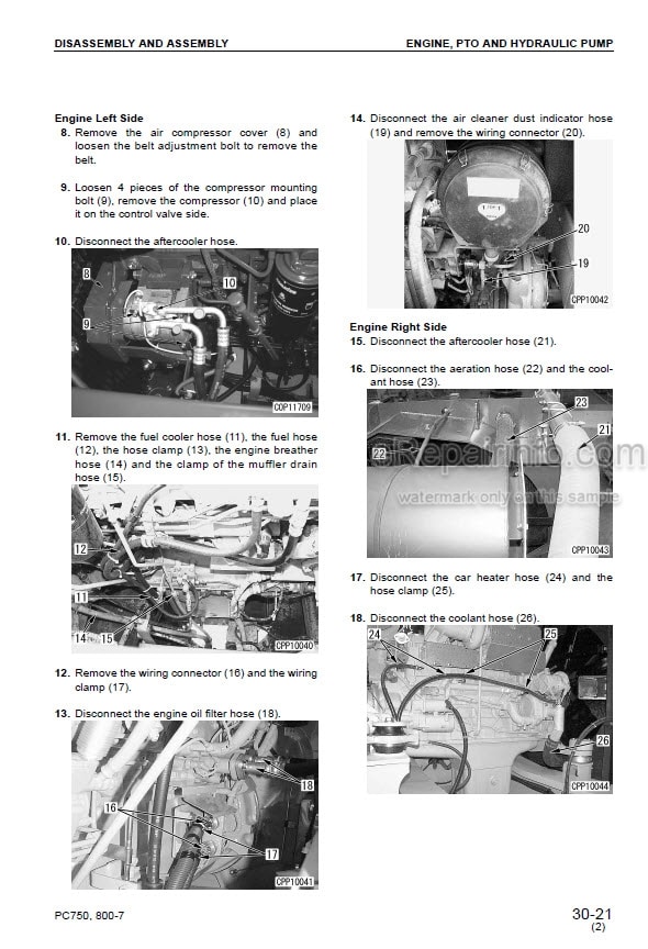 Photo 8 - Komatsu PC750-6 PC750SE-6 PC750LC-6 PC800-6 PC800SE-6 Shop Manual Excavator SEBM025305