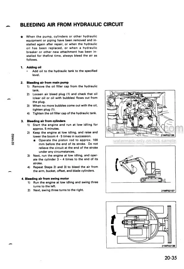 Photo 12 - Komatsu PC75UU-2 Shop Manual Excavator SEBM001302