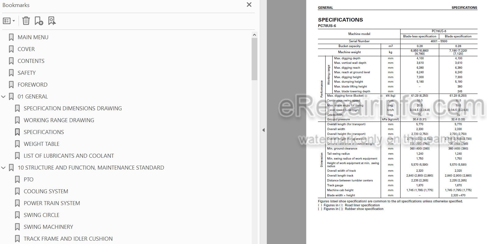 Photo 3 - Komatsu PC78US-6 PC78UU-6 Shop Manual Excavator SEBM025109
