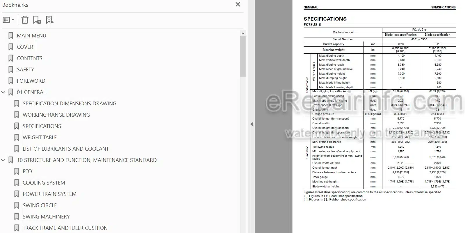 Photo 3 - Komatsu PC78US-6 PC78UU-6 Shop Manual Excavator SEBM025109
