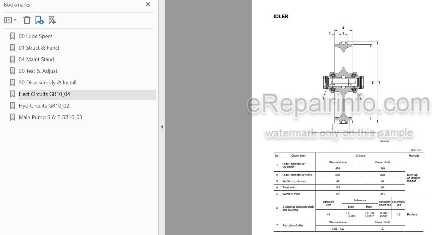 Photo 3 - Komatsu PC95R-2 Shop Manual Excavator