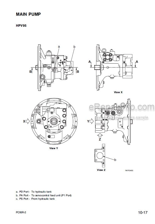Photo 6 - Komatsu PC95R-2 Shop Manual Excavator