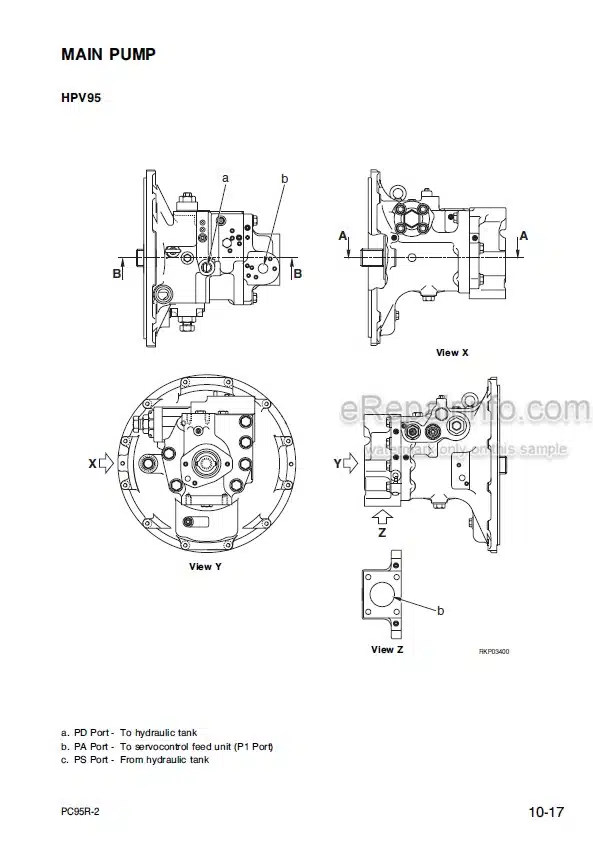 Photo 6 - Komatsu PC95R-2 Shop Manual Excavator