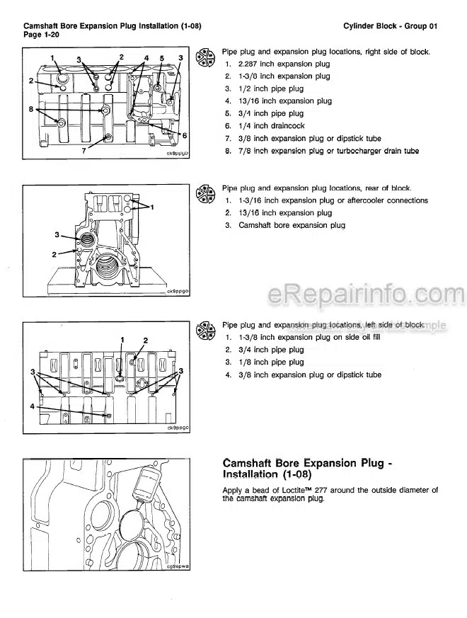 Photo 3 - Komatsu S6D114E-1 SA6D114E-1 SAA6D114E-1 Shop Troubleshooting Repair Manual Engine CEBM000601