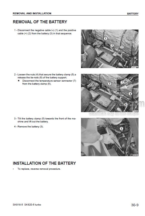Photo 7 - Komatsu SK1020-5 SK1020-5NA SK1020-5 Turbo SK1020-5N Shop Manual Skid Steer Loader WEBM005300