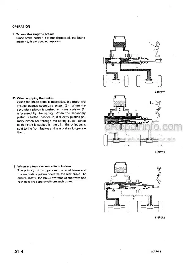Photo 6 - Komatsu WA70-1 Shop Manual Wheel Loader SEBM04150104