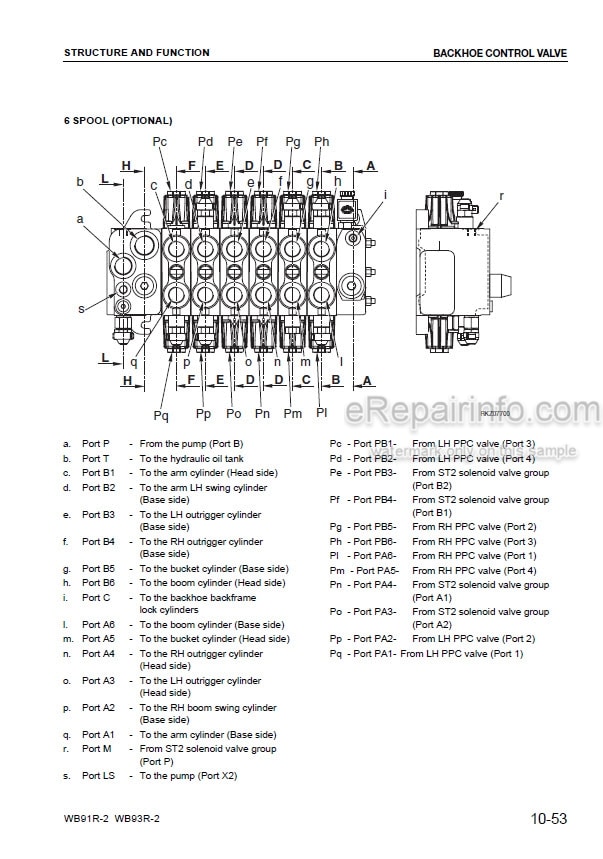 Photo 5 - Komatsu WB91R-2 WB93R-2 Shop Manual Backhoe Loader WEBM000405