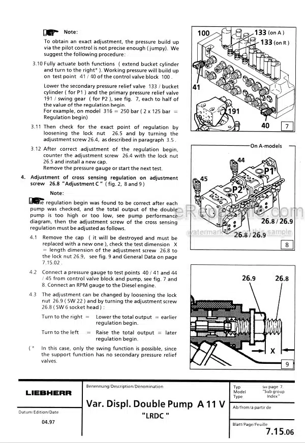 Photo 9 - Liebherr A308 A310 A310B A312 A316 R308 R310B R312 Service Manual Wheel Excavator