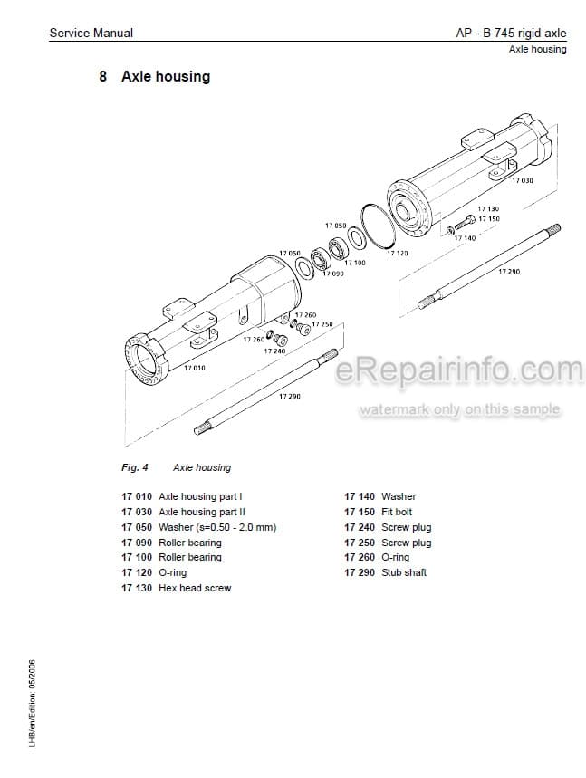 Photo 6 - Liebherr A309 A311 A312 A314 A316 R313 R317 Litronic Service Manual Wheel Excavator
