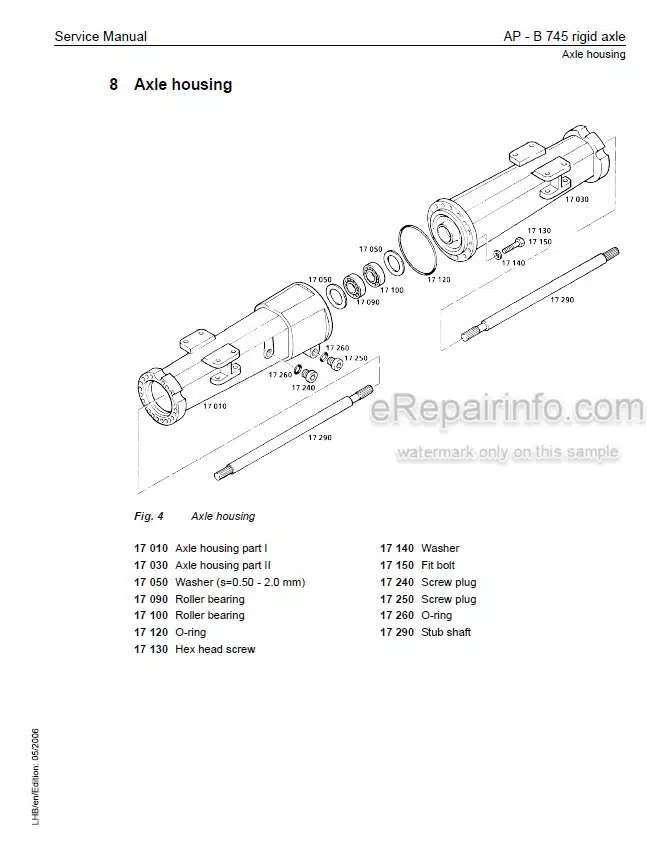 Photo 6 - Liebherr A309 A311 A312 A314 A316 R313 R317 Litronic Service Manual Wheel Excavator