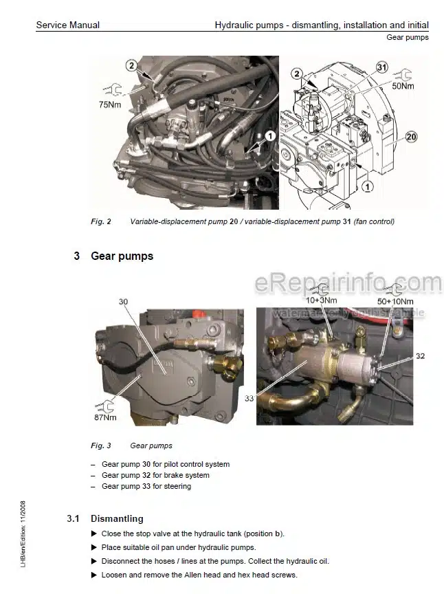 Photo 6 - Liebherr A900C-ZW Litronic Service Manual Hydraulic Excavator