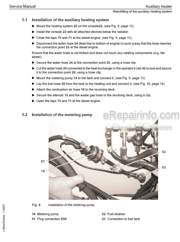 Photo 8 - Liebherr A900C A904C Litronic Service Manual Excavator