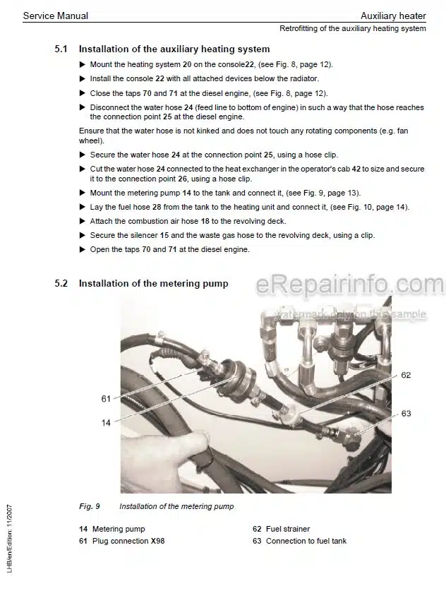 Photo 10 - Liebherr A900C A904C Litronic Service Manual Excavator