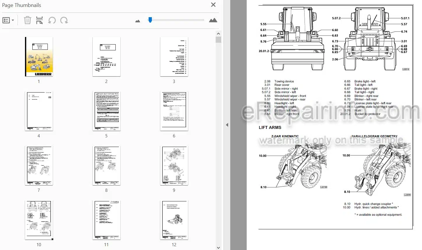 Photo 3 - Liebherr L504 L506 L507 L508 L509 L512 L522 Service Manual Wheel Loader