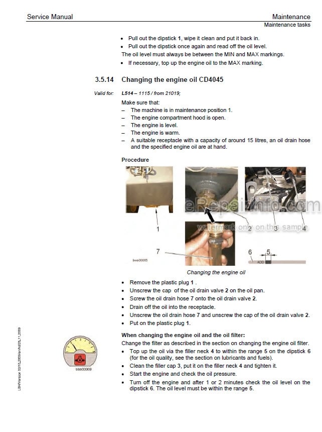 Photo 2 - Liebherr L506 L507 L508 L509 L510 L507S L509S L514 Stereo Tier IIIA Service Manual Wheel Loader