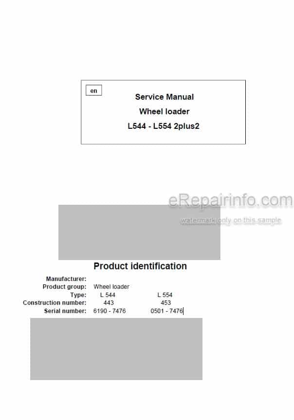 Photo 5 - Liebherr L544 L554 2PLUS2 Service Manual Wheel Loader