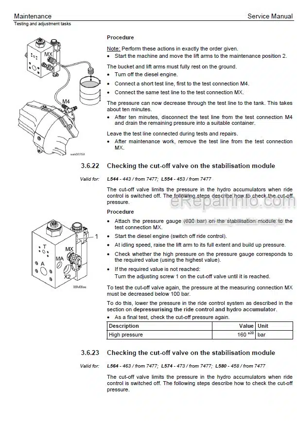 Photo 3 - Liebherr L544 L554 L564 L574 L580 2PLUS2 Service Manual Wheel Loader