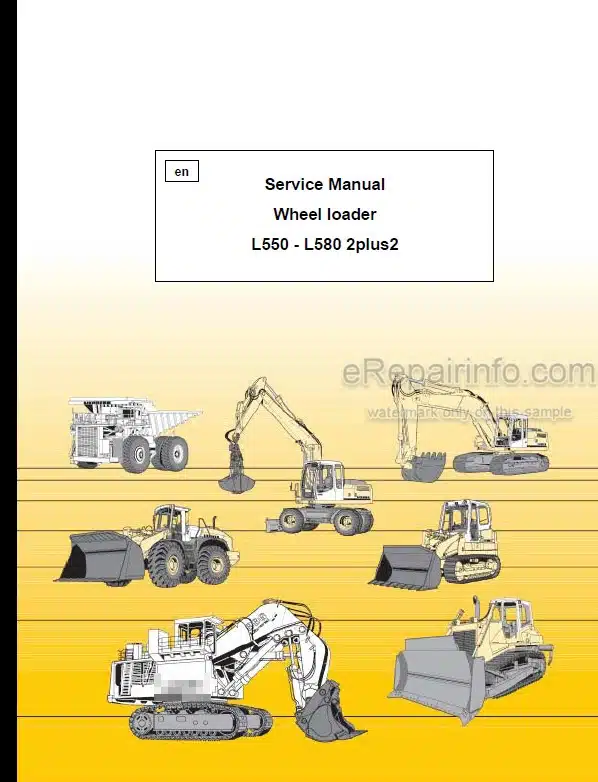 Photo 4 - Liebherr L550 L556 L566 L576 L580 2PLUS2 Service Manual Wheel Loader