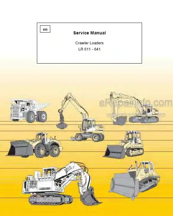 Photo 5 - Liebherr LR611 LR621 LR631 LR641 Service Manual Crawler Loader