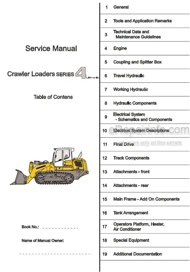 Photo 5 - Liebherr LR624 LR634 Series 4 Litronic Service Manual Crawler Loader