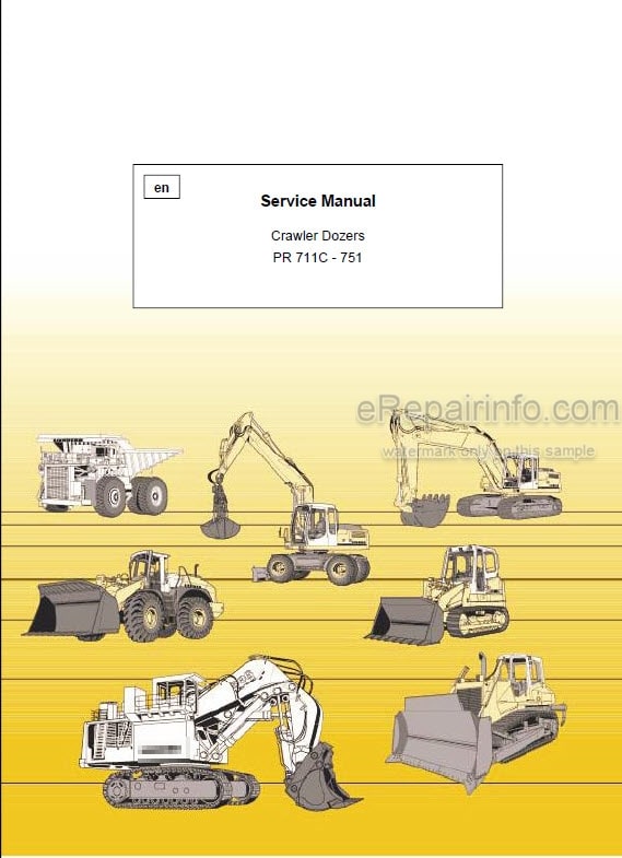 Photo 5 - Liebherr PR711 PR721C PR731C PR741C PR751 Repair Manual Crawler Loader