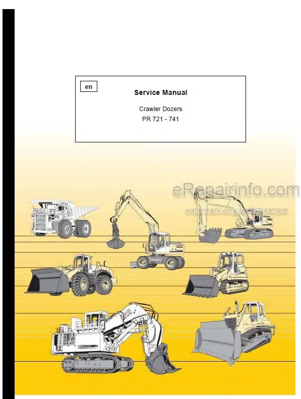 Photo 6 - Liebherr PR721 PR731 PR741 Service Manual Crawler Dozer