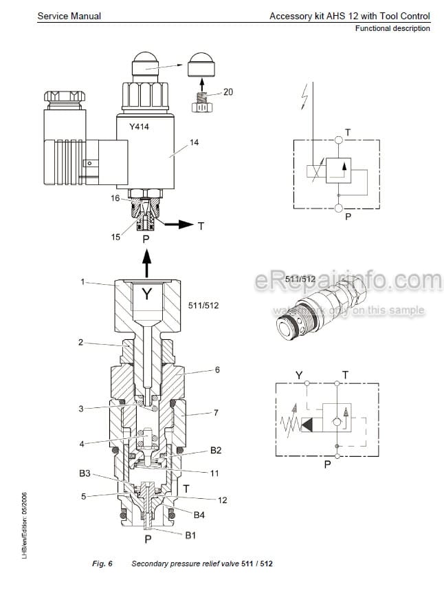 Photo 6 - Liebherr R900C-EDC Litronic Service Manual Hydraulic Excavator