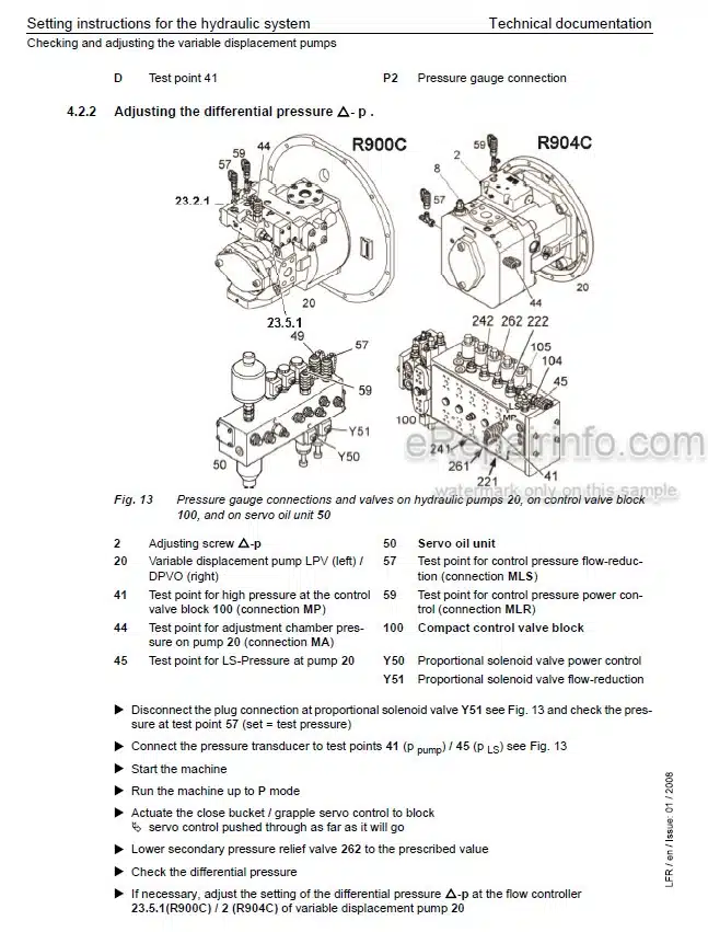 Photo 3 - Liebherr R900C R904C Litronic Service Manual Crawler Excavator