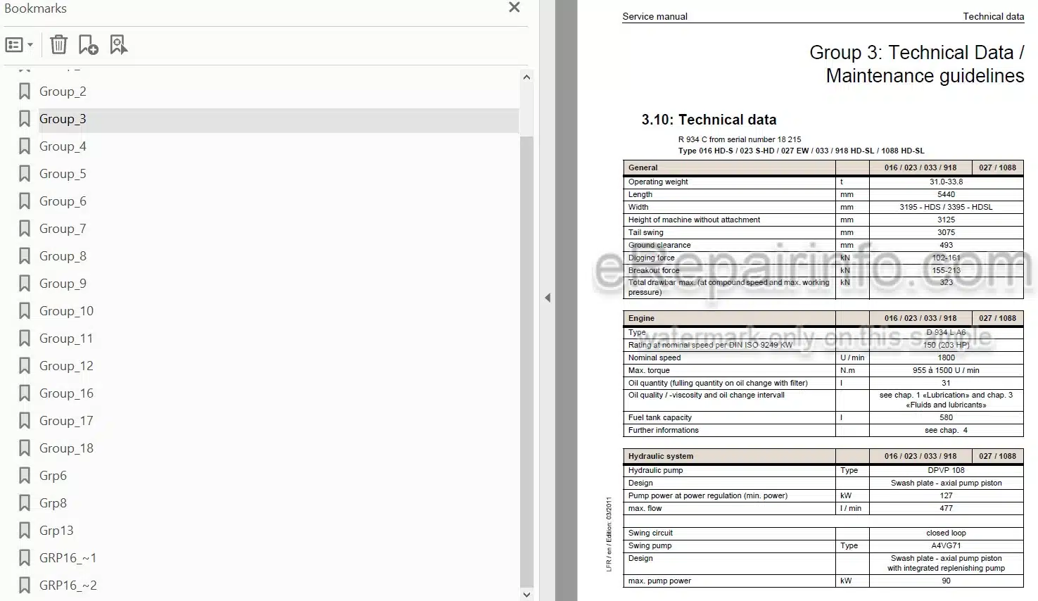Photo 4 - Liebherr R934С R944С R954С Service Manual Hydraulic Excavator