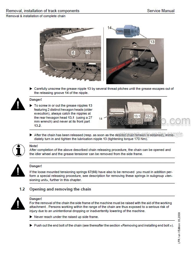 Photo 8 - Liebherr R954 R954B R954C R964 R964B R974B R984B R984C Litronic Service Manual Hydraulic Excavator