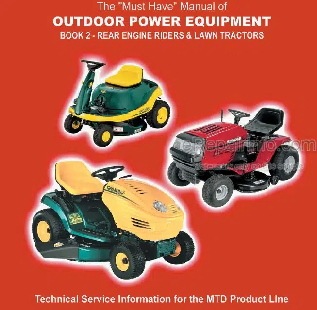 Photo 4 - MTD Yardman 300 400 600 Repair Manual Rear Engine Rider Lawn Garden Tractor 770-10579