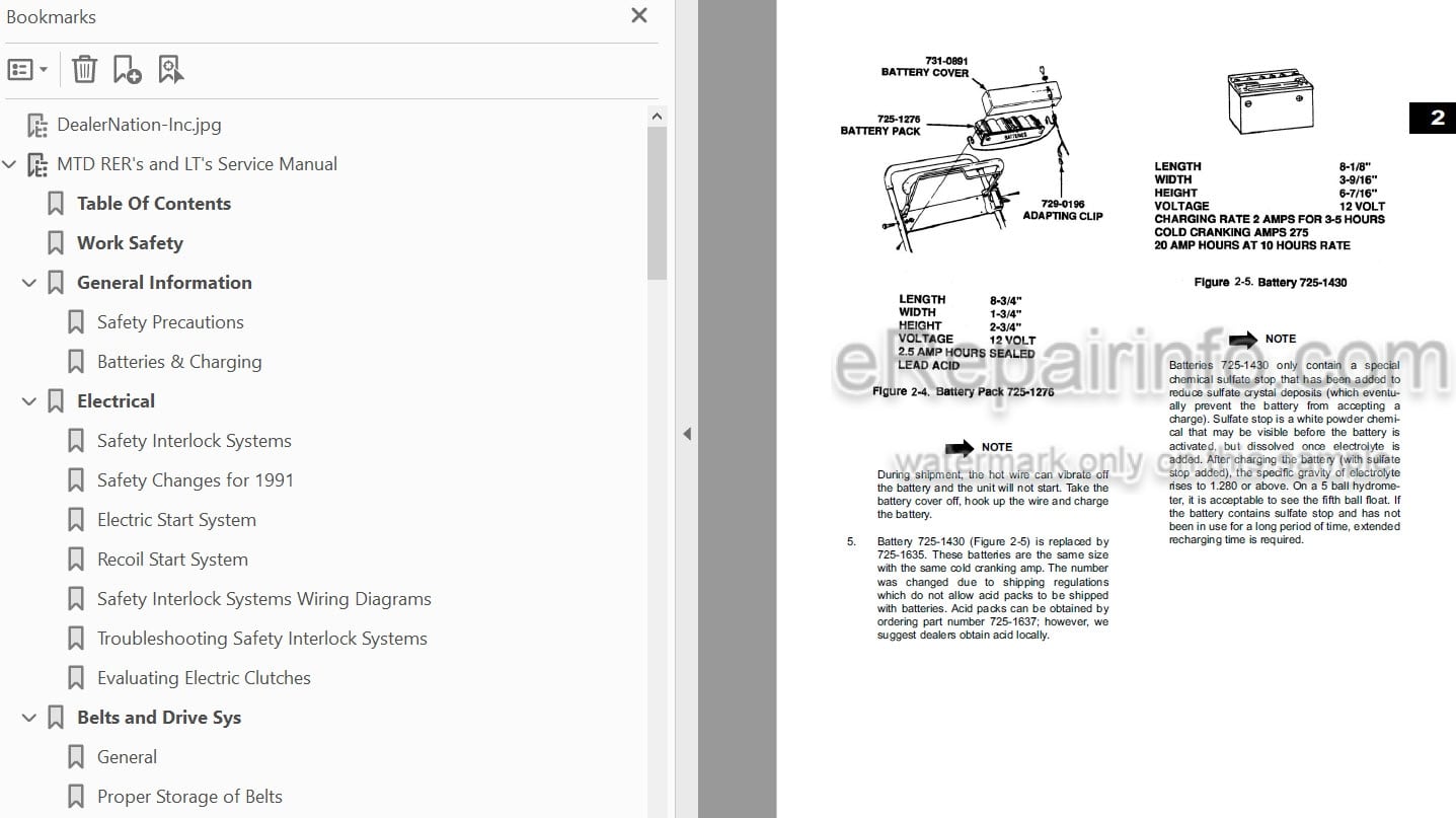 Photo 3 - MTD Yardman 300 400 600 Repair Manual Rear Engine Rider Lawn Garden Tractor 770-10579