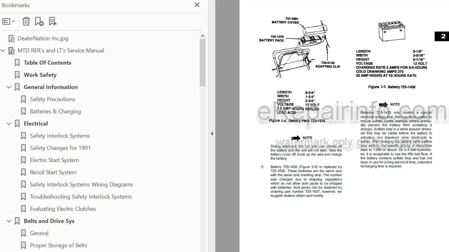 Photo 3 - MTD Yardman 300 400 600 Repair Manual Rear Engine Rider Lawn Garden Tractor 770-10579