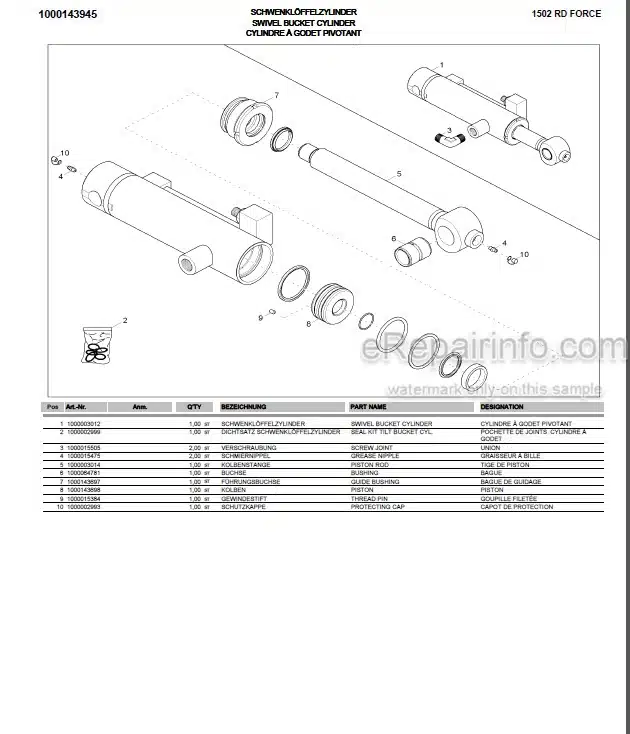 Photo 8 - Neuson 3001 Service Manual Dumper 1000156004