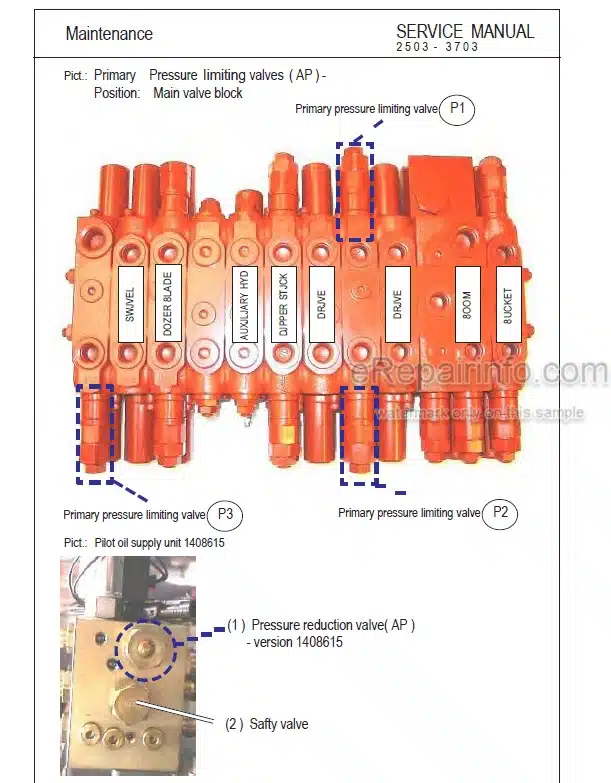 Photo 12 - Neuson 2503 3003 3503 3703 Repair Manual Compact Excavator 1000081433