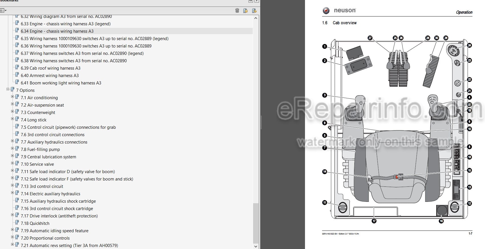 Photo 3 - Neuson 50Z3 Repair Manual Compact Excavator 1000129833