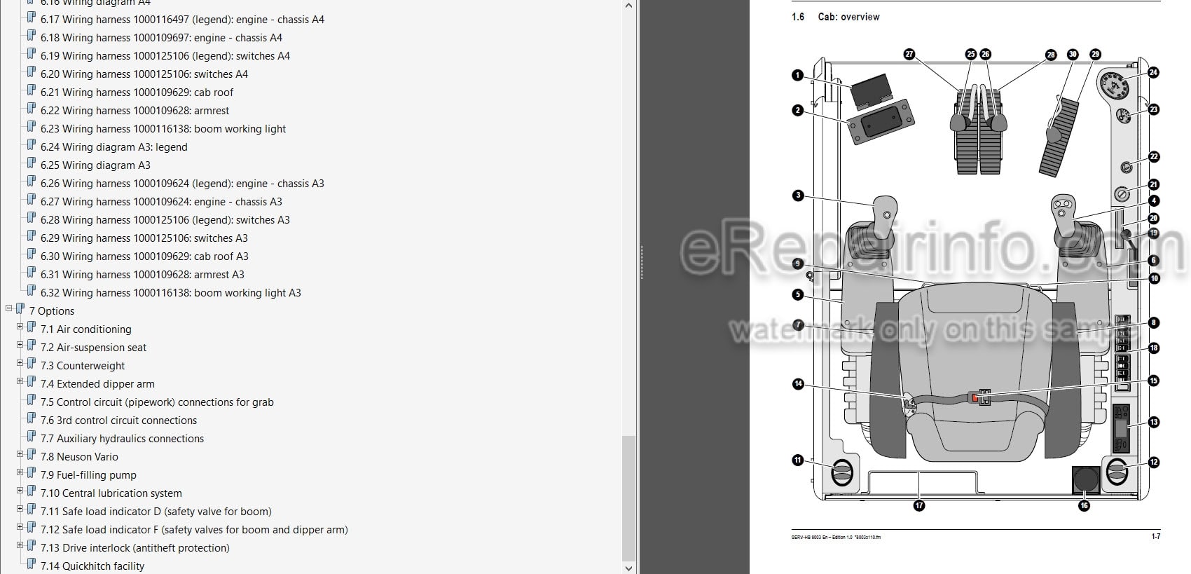 Photo 3 - Neuson 8003 Service Manual Compact Excavator 1000132826