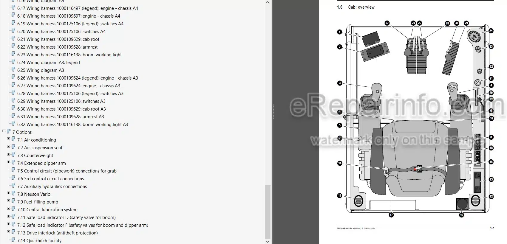 Photo 3 - Neuson 8003 Service Manual Compact Excavator 1000132826