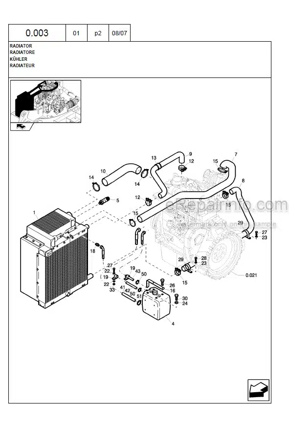 Photo 1 - New Holland MH City Tier 3 Parts Catalog Wheel Excavator